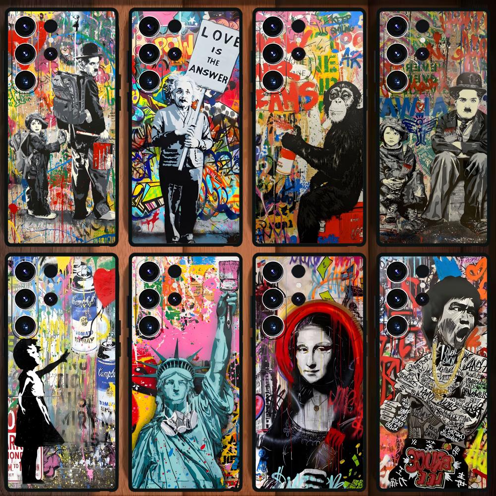 Samsung Galaxy S24 - Banksy Graffiti Artเคสโทรศัพท์สําหรับSamsung Galaxy S25 S24