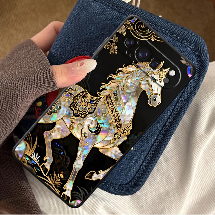 Google Pixel 8A - เคสโทรศัพท์ลัคกี้ฮอร์สฟันดาสำหรับกูเกิลพิกเซล 10A 6 7 8 โปร