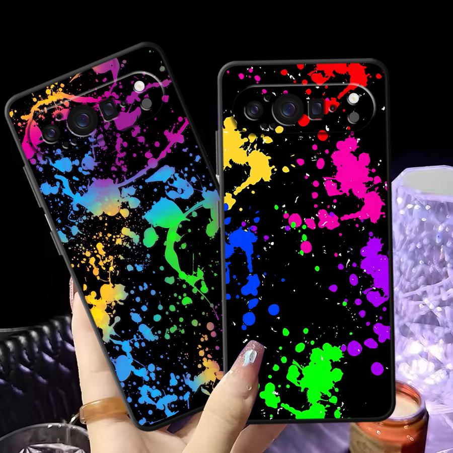 Google Pixel 8A - เคสโทรศัพท์ลายสีรุ้งสำหรับ Google Pixel 10A 9a 7a