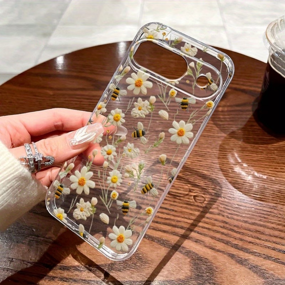Google Pixel 8A - เคสโทรศัพท์ลายดอกไม้ผึ้งน่ารัก สำหรับ Google Pixel 10 9