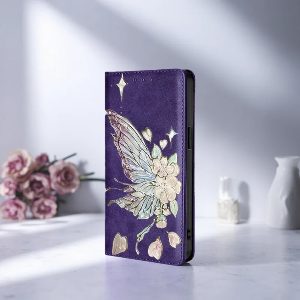 Samsung Galaxy S24 - เคสหนังพับแม่เหล็กแบบมีสีสัน สำหรับ Samsung Galaxy S26 Ultra