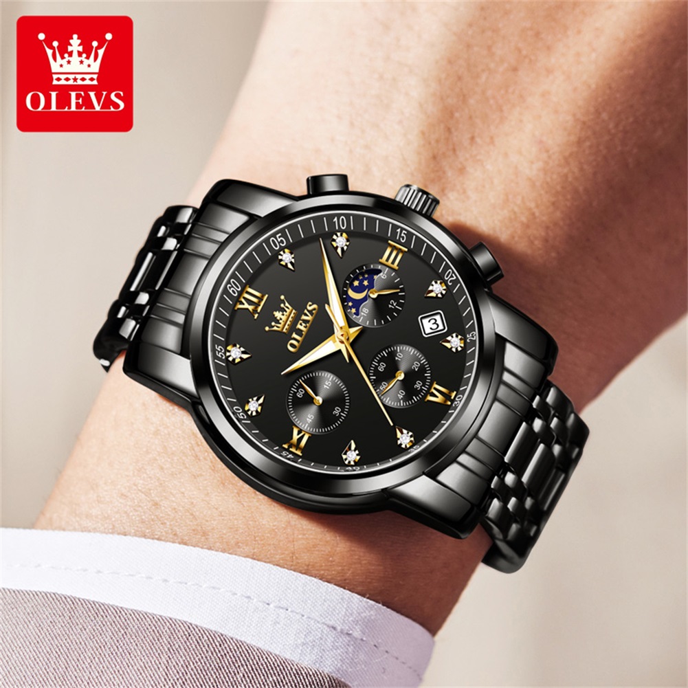 OLEVS นาฬิกาผู้ชายยอดนิยมสแตนเ - Luxury Zone บทวิจารณ์และราคา
